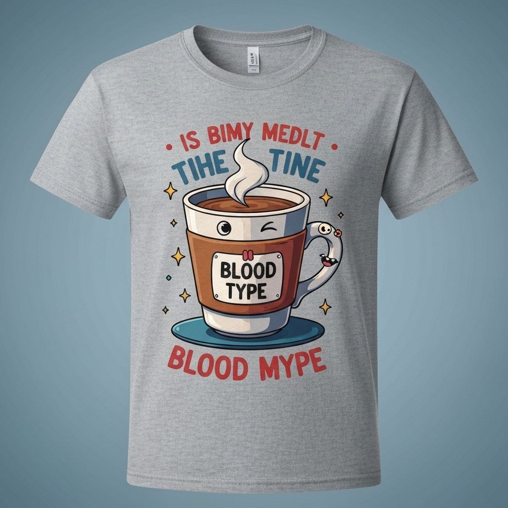 Coffee Blood Type T-shirt